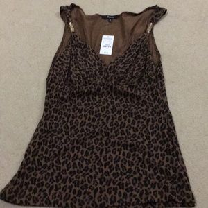 Sleeveless Leopard Print Tank